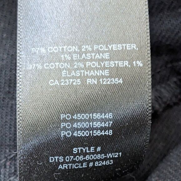 Aritzia Wilfred Free Black Modern Canvas Utility Straight Leg Pants Size 00 - Picture 8 of 9